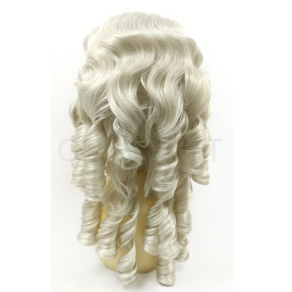Gray Ringlet Colonial Unisex Wig main image 6